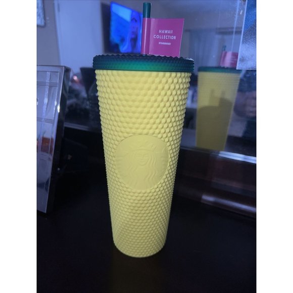 NEW Starbucks Hawaii Collection Studded Yellow Pineapple Tumbler 24oz - Picture 5 of 6